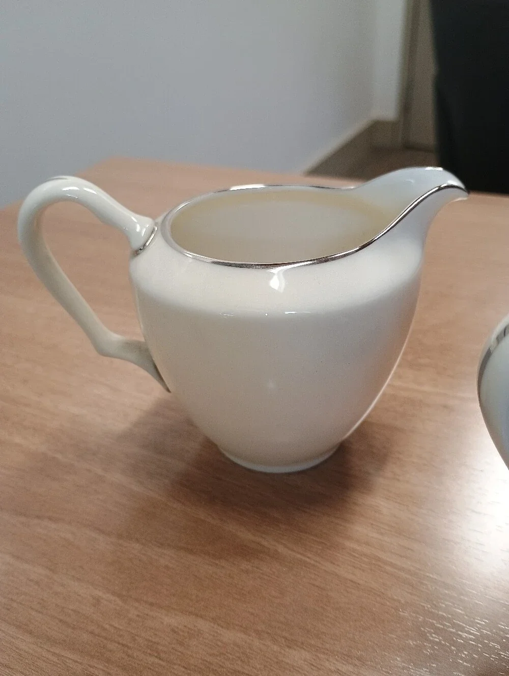 Vintage Lenox Montclair sugar dish and creamer platinum trim luxury classic